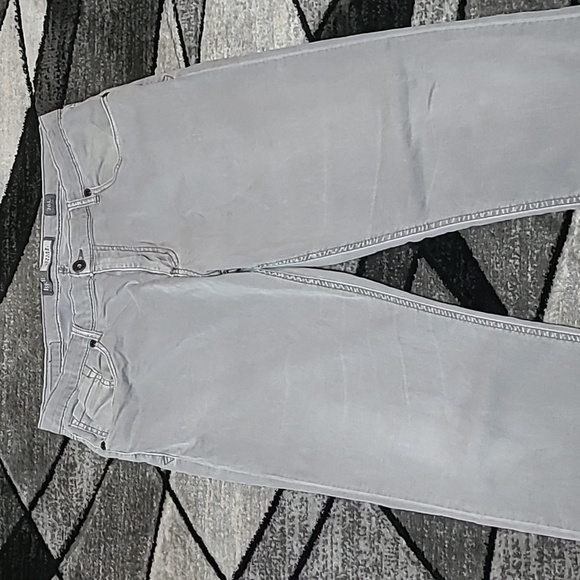 BKE TYLER STRAIGHT EMBROIDERED GRAY DENIM JEAN - Picture 7 of 13